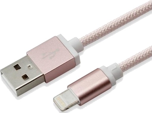 Sbox Iph7-Rg, Rosa Gull, Usb A, Lightning, 1,5 M, Hankjønn, Hankjønn