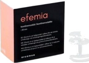 Efemia kontinensstøtte str S 30mm 1 stk Efemia kontinensstøtte str S 30mm 1 stk