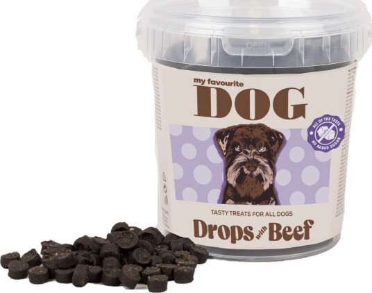 My Favourite DOG Oksekjøtt Drops 500 g - Belønningsgodbiter for hund