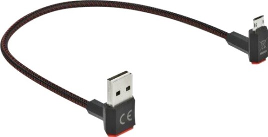 Delock USB-B Kabel 20 cm - Micro-USB Type B - Sort