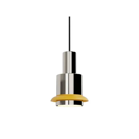 Chaumont Pendel Ø15xH22 Nickel/Yellow   DCW