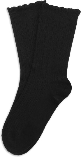SUI AVA Silk Cable Socks   Black   37 41