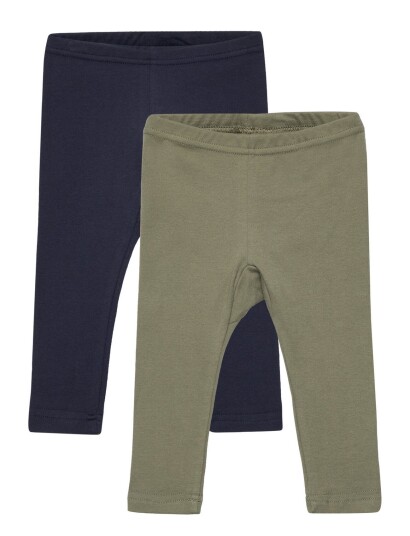 Leggings W.aop Patterned Pippi DEEP LICHEN GREEN 50,56,62,68,74,80,86
