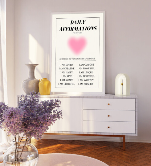Plakat – DAILY AFFIRMATIONS FOR SELF LOVE Plakat – DAILY AFFIRMATIONS FOR SELF LOVE