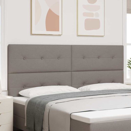 LED Hodegavl Taupe 100 cm Stoff