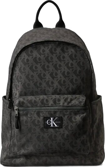 Calvin Klein Aop Backpack   Black   ONE SIZE