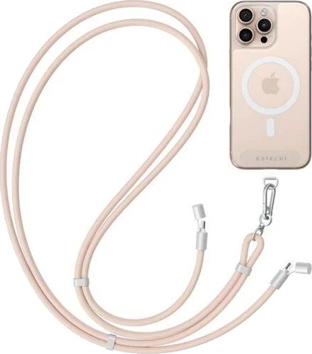 Satechi OnTheGo Crossbody Lanyard Cable desert rose ST LOTGLR
