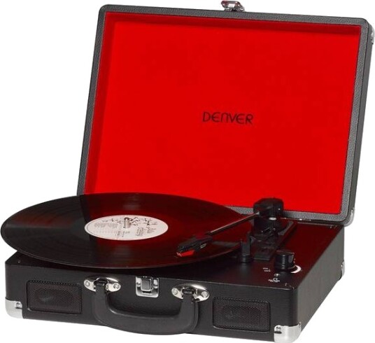 Denver VPL-120 Platespiller med USB og RCA-utgang Svart
