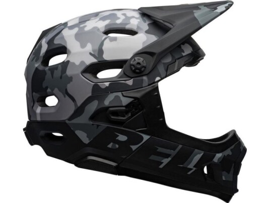 Bell Full Face Helmet Bell Super Dh Mips Spherical Matte Gloss Black Camo Size L (58-62 Cm) (New)