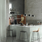 Muuto Fiber Barstol Tube m/rygg H:65 Svart/Svart