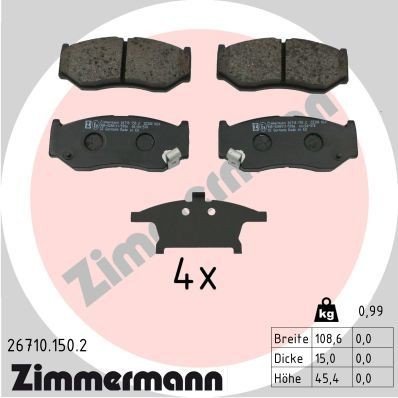 Bremseklosser ZIMMERMANN 26710.150.2