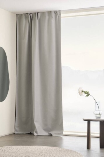 Jotex NIKA gardin med multifunksjonsbånd - 1 lengde Grå 1709355-03-160 1709355-01-160