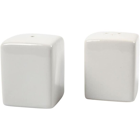 Salt og Peppersett Creativ Company Str 5x5 cm Blank 6 Sett / 1 Pk 55604