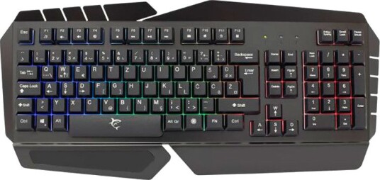 White Shark GK-2104 Gamingtastatur med LED-belysning Membran Svart