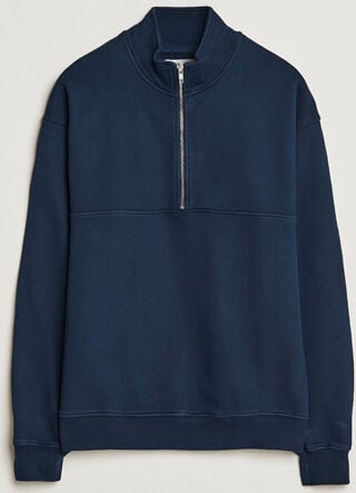 Colorful Standard Classic Organic Half-Zip Navy Blue
