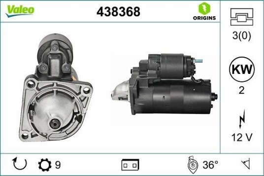 VALEO 438368 Starter VALEO 438368 Starter