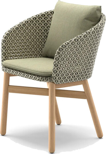Dedon Mbrace armlenstol med teak AW6 teak 0205 alloro 0120