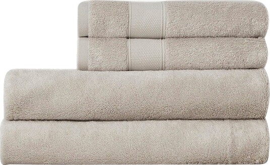 Lexington Håndkle Hotel Cotton/Modal/Mulberry Silk Towel Grå