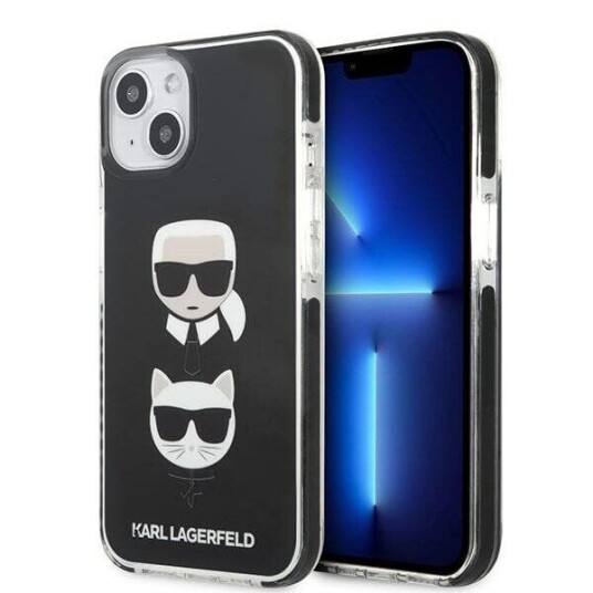 Karl Lagerfeld iPhone 13 Mini Hardt Deksel med Choupette Hode - Svart