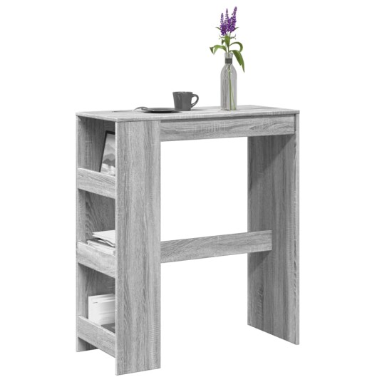  Barbord med stativer grå sonoma 90x40x103,5 cm konstruert tre 8721158386663