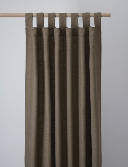 compliments Ivalo Curtain 140X260 Cm W/Loops - Brown - 140X260CM