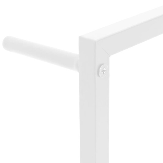 vidaXL Håndklestativ 60x10x116 cm stål hvit