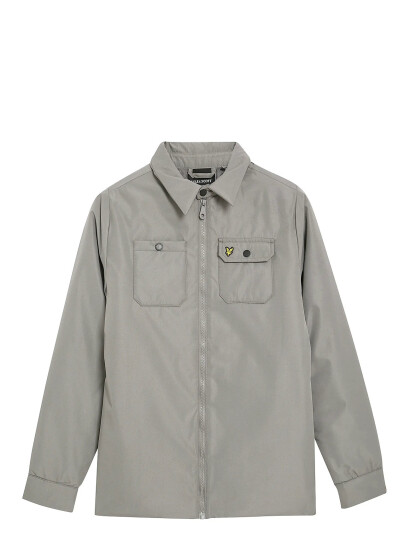 Lyle & Scott Padded Woven Overshirt Grey 15 16
