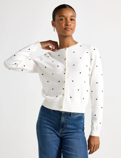 Lindex Cardigan Julesett Cream XXS Lindex Cardigan Julesett Cream XXS