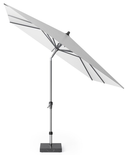Platinum Riva parasoll Hvit/grå exkl. parasollfot 2,5 x 2,5 m Hvit