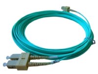 BlueOptics Duplex LWL Patchkabel SC-SC OM3 2 Meter, 2 m, SC, SC, Hankjønn/hankjønn, Cyan BlueOptics Duplex LWL Patchkabel SC-SC OM3 2 Meter, 2 m, SC, SC, Hankjønn/hankjønn, Cyan