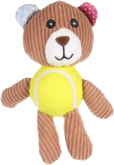 Flamingo Hundleksak Nilak Bear Tennis 15 cm