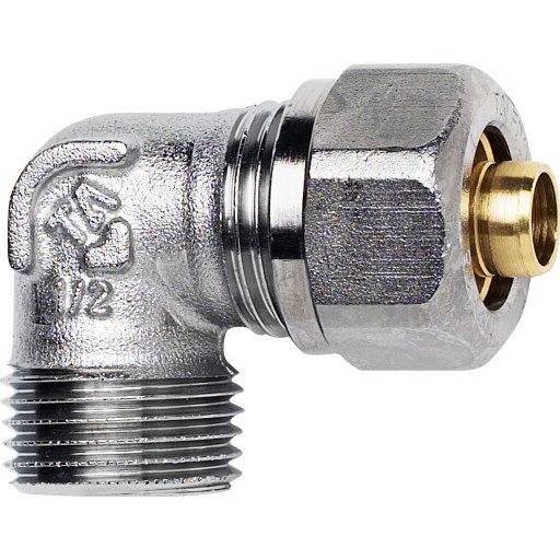 Imi Hydronics Vinkel Albue 12mm x 1/2" til PEX Rør i Hydraulikk