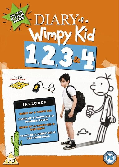 Diary Of A Wimpy Kid 1, 2, 3 & 4 DVD Diary Of A Wimpy Kid 1, 2, 3 & 4 DVD