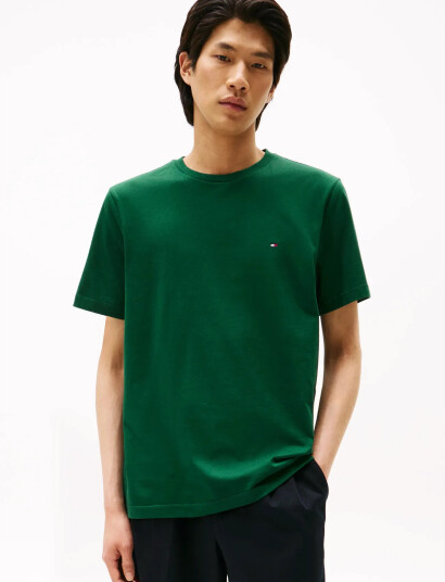 Tommy Hilfiger Ess Seasonal Reg Fit Solid Tee - Green - XL