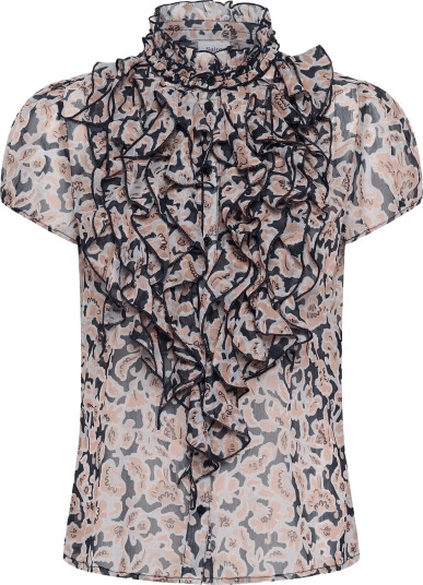 Saint Tropez Liljasz Crinkle Ss Shirt Pink XL