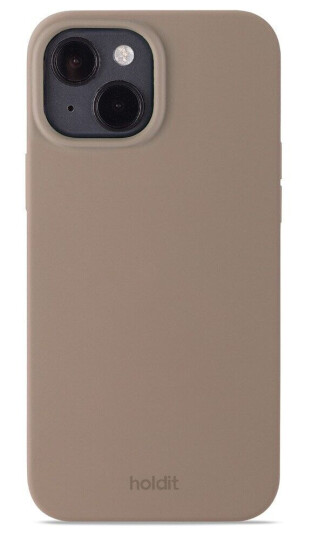 Holdit Mobildeksel i Silikon til iPhone 15 Mocha Brown med Slagbeskyttelse Holdit Mobildeksel i Silikon til iPhone 15 Mocha Brown med Slagbeskyttelse