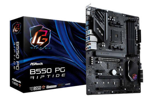 ASRock B550 PG Riptide Hovedkort ATX med Socket AM4 og DDR4 ASRock B550 PG Riptide Hovedkort ATX med Socket AM4 og DDR4