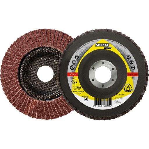 Klingspor SMT 314 10 stk Slipeskive 125 mm K60 Kuppelformet Klingspor SMT 314 10 stk Slipeskive 125 mm K60 Kuppelformet
