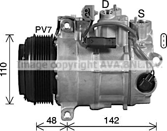 AC-kompressor PRASCO MSAK746