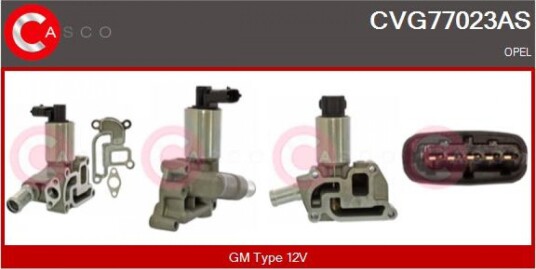 EGR Ventil CASCO CVG77023AS EGR Ventil CASCO CVG77023AS