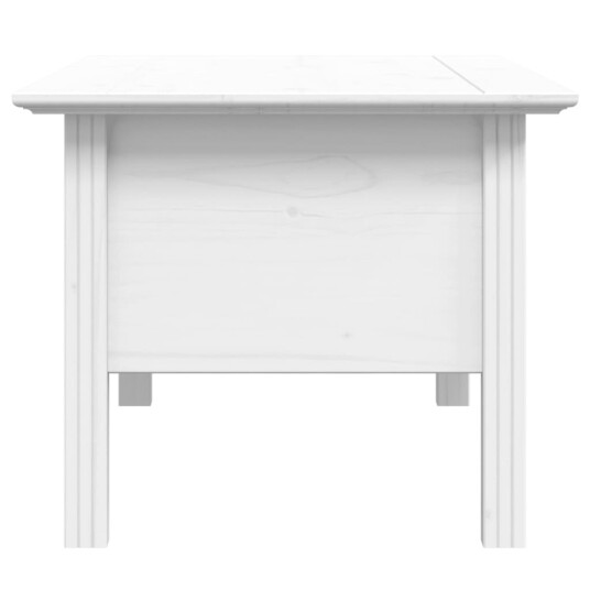 vidaXL Salongbord BODO hvit 100x55x45 cm heltre furu