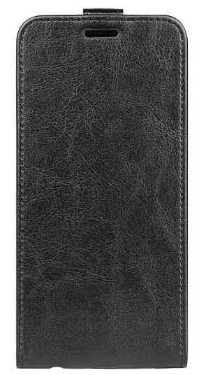 EIDERWOOD Xiaomi 14 Ultra Vertikalt Flip Kunst Skinn Deksel med Lommebok - Svart
