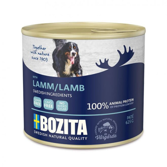 Bozita Naturals Lammepaté 625 g - Kornfri Våtfôr til Hund