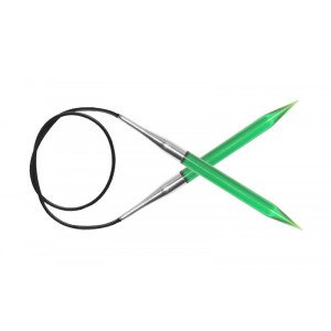 KnitPro Trendz Rundpinde Akryl 60cm 9,00mm / 23.6in US13 Green