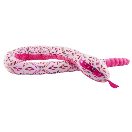 Wild Republic Snakesss Plysjbamse 137cm Foil Pink Blossom