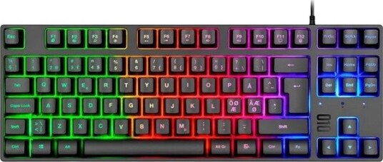 XCROW Nova Gamingtastatur Nordisk svart 369711