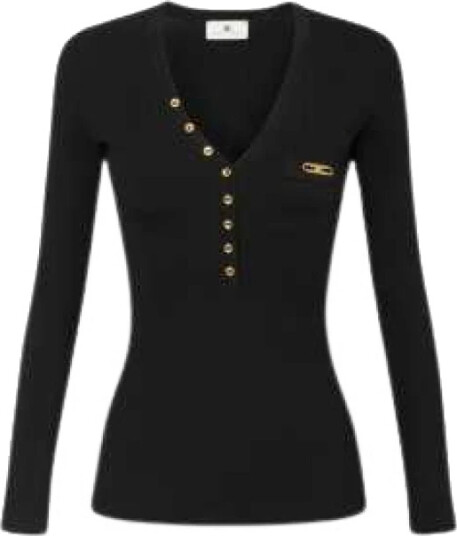 Elisabetta Franchi Dame Strikkevarer Svart L, Elisabetta Franchi Dame Strikkevarer Svart L,
