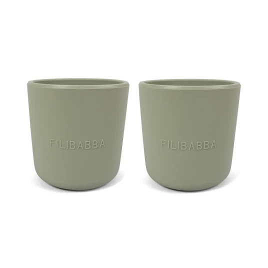 Filibabba Silikon kopp 2 pakning   Green
