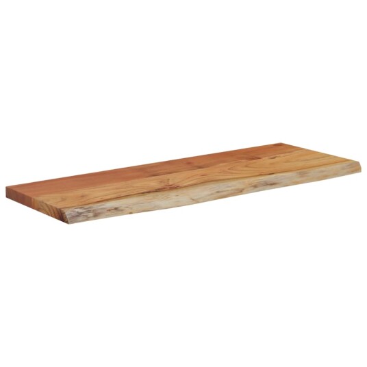  Vegghylle 70x30x2,5 cm rektangulær heltre akasie naturlig kant 8721012089648