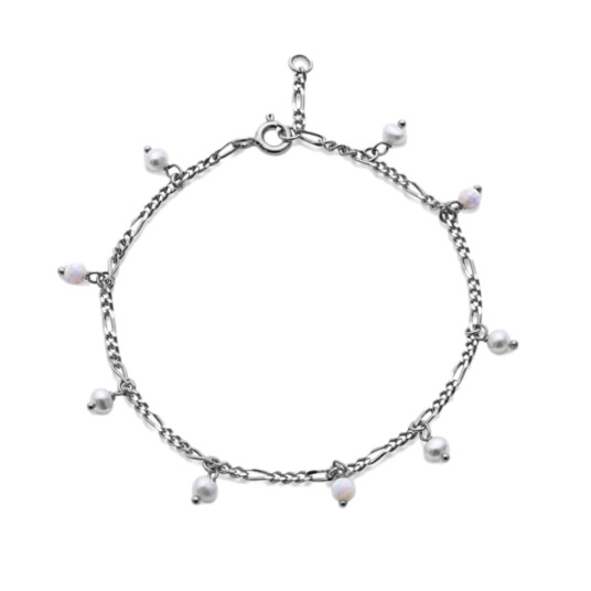 Maanesten Lula White Bracelet Armbånd Sølv female Maanesten Lula White Bracelet Armbånd Sølv female
